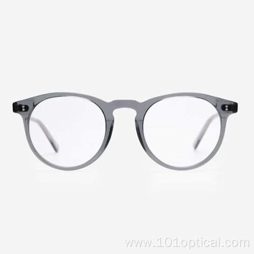 Round D-Frame Acetate Women And Men Optical Frames